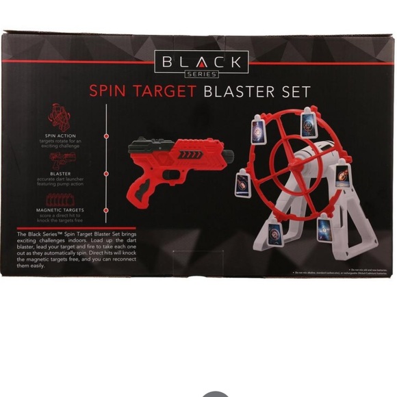 The Black Series Spin Target Blaster Set Rotating Desktop Arcade Game - Picture 3 of 8